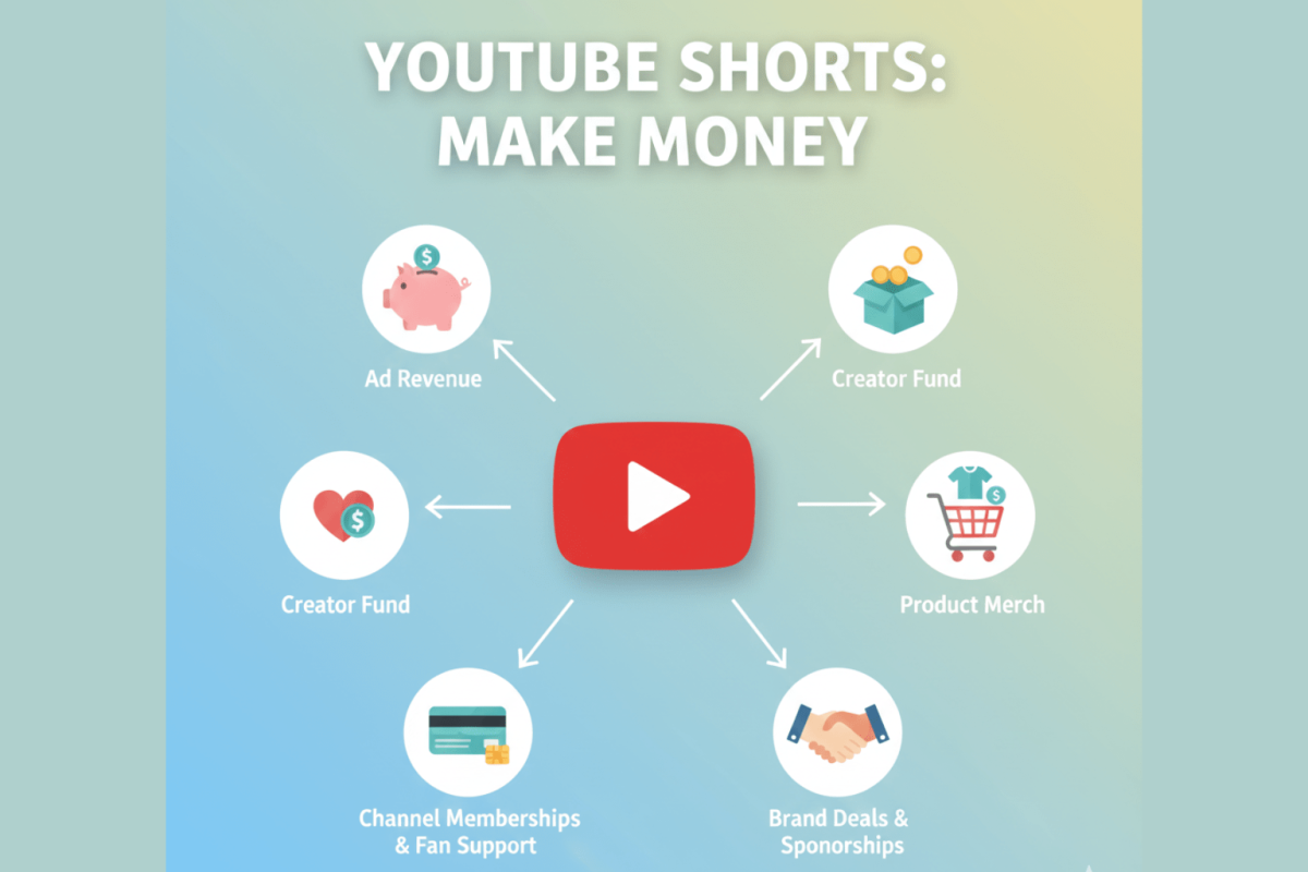 Các Cách Kiếm Tiền Trên Youtube Shorts Phổ Biến Nhất