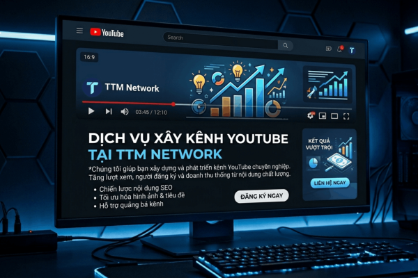 Dịch Vụ Xây Kênh Youtube Tại TTM Network Là Gì? 