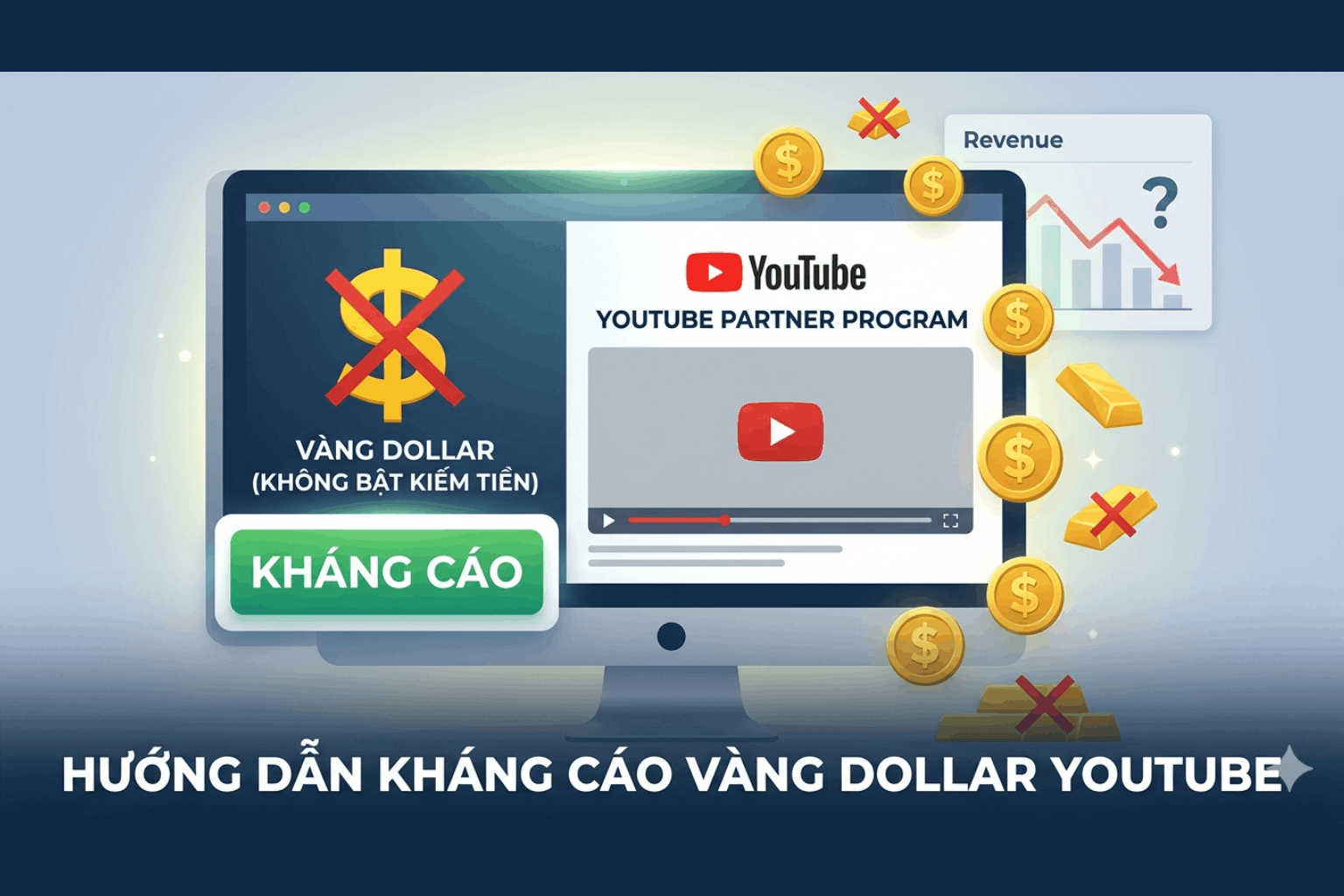 Kháng Cáo Vàng Dollar YouTube: Hướng Dẫn Chi Tiết Từ A-Z Để Khôi Phục Kiếm Tiền Nhanh Nhất