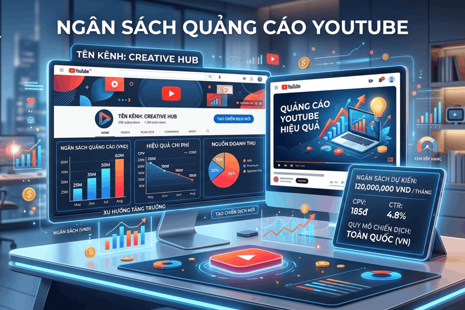 Ngân Sách Quảng Cáo Youtube Bao Nhiêu Là Đủ? Cách Tính, Phân Bổ Và Tối Ưu Hiệu Quả